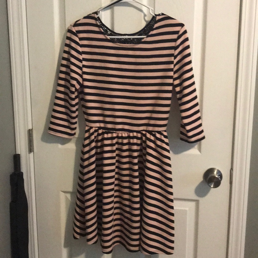 Long sleeve, striped dress